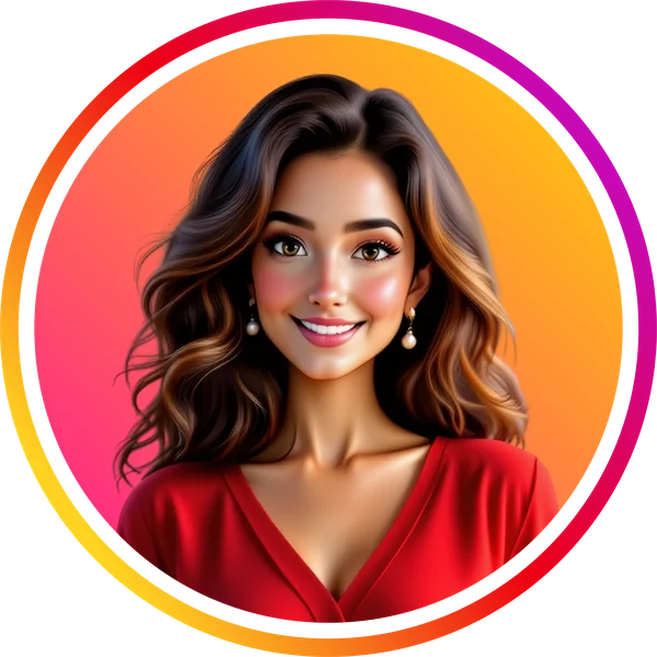 Ilustrovaný avatar Ketrin, AI průvodkyně