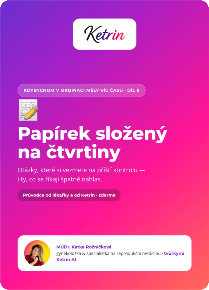 Obálka průvodce Papírek složený na čtvrtiny